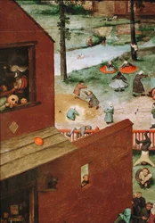 Jeux pour enfants (peinture sur bois de chêne)