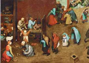 Jeux pour enfants (peinture sur bois de chêne)