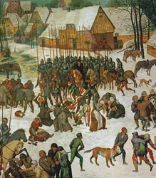 Massacre des Innocents (peinture sur bois de chêne)