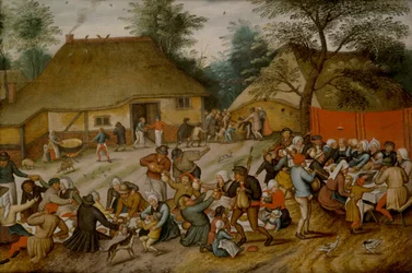 Festin de mariage en plein air