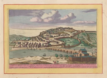 Vue de la ville portugaise de Coimbra (Theatrum Hispaniae)