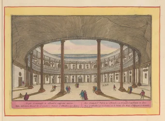 Cour intérieure du Palais de Charles V à Grenade