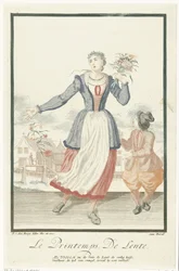 Jeune femme avec un bouquet de fleurs