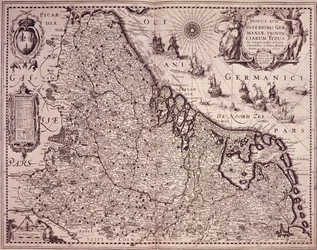 Carte de la province des Pays-Bas unis