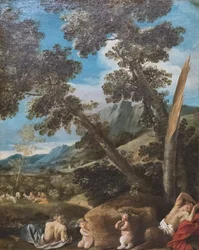 Paysage avec satyres