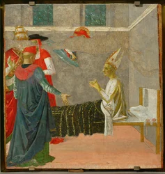 Saint Jérôme ressuscitant le cardinal Andrea ...