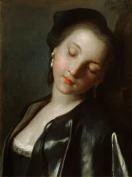 Jeune Femme Endormie, milieu 18e siècle