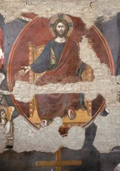 Le Jugement dernier : Christ triomphant. (détail)