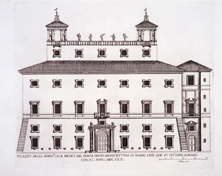 Palazzo Serenissima, Casa Medici, sur la colline du Pincio, Rome, de 