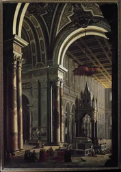 Vue intérieure de la basilique Saint-Paul à Rome