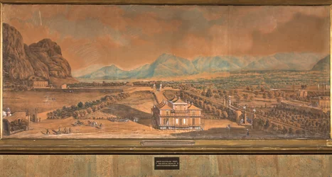 Vue de la Villa Favorita et du Palais Chinois
