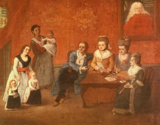 La famille Michiel, vers 1780