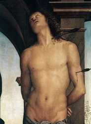 Détail de saint Sébastien
