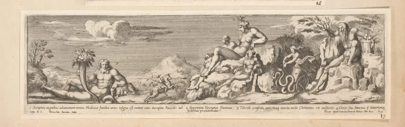 Allégorie de la route entre Rome et Florence