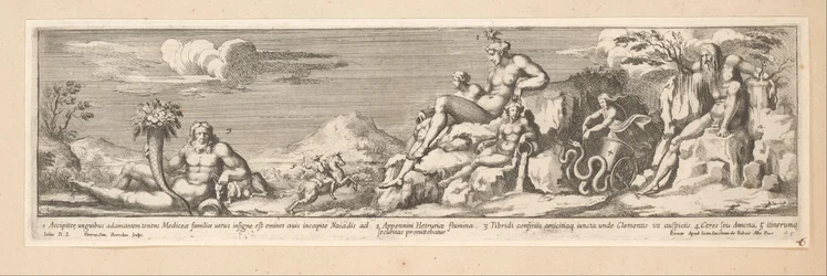 Allégorie de la route entre Rome et Florence
