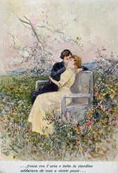 Deux amoureux, illustration par Pietro Scoppetta