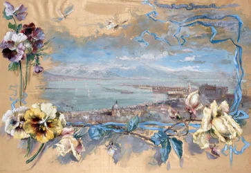 Vue de Naples à travers des pensées