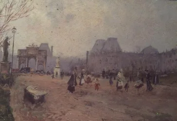 Vue des jardins des Tuileries, Paris