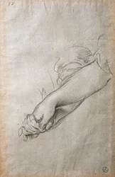 Mains et bras, étude pour la fresque L