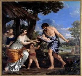 Romulus et Remus recueillis par Faustulus et sa femme Acca Laurentia
