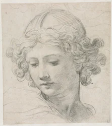 Étude pour la tête de Saint Michel, 1633