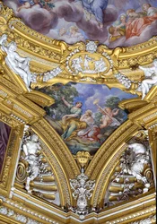 La Sala di Apollo (détail) des muses Polyhymnia et Érato