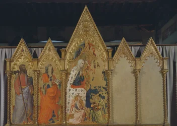 Couronnement de la Vierge, polyptyque