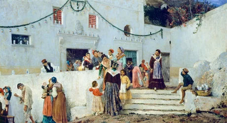 Jour de fête, par Pio Joris (1843-1921)