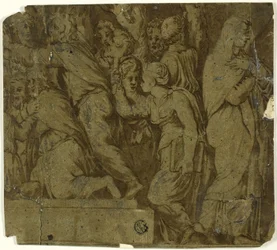 Histoire de Niobé : Adorateurs ; Latone