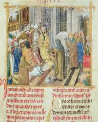 Couronnement du roi de Pologne, tiré du Pontifical de l