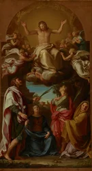 Le Christ en gloire avec les saints Celse, Julien, Marcionilla et Basilissa