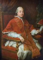 Portrait de Pie VI Braschi, vers 1776 (huile sur toile)