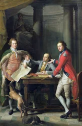 Sir Watkin Williams-Wynn (1748-89), Thomas Apperley (1734-1819) et le capitaine Edward Hamilton