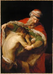 Le retour du fils prodigue (huile sur toile)