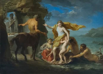 Thétis donne Achille à Chiron