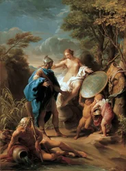 Vénus présentant à Énée une armure forgée par Vulcain