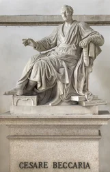 Statue de Cesare Beccaria, 1838