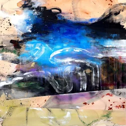 Abstract Blue Flow