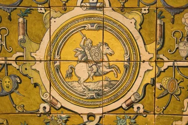 Armoiries de Teodosio II (1568-1630) Duc de Bragance (céramique)