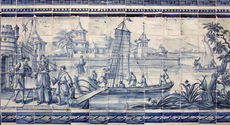 Scène sur les rives d