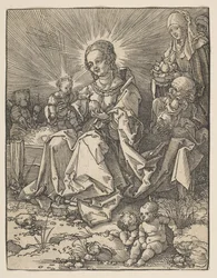 La Madone sur une berge herbeuse, 1526