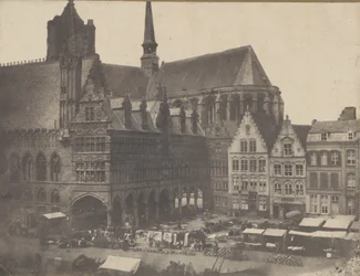 Place du Marché à Ypres, ca. 1851