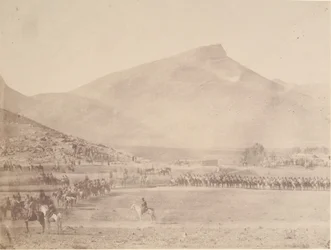 [Départ pour la chasse, Tombeau du Khan de Khiva], 1840s-60s