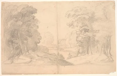 Paysage avec arbres