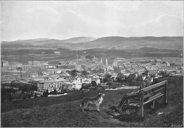 Kendal, depuis le château, vers 1896