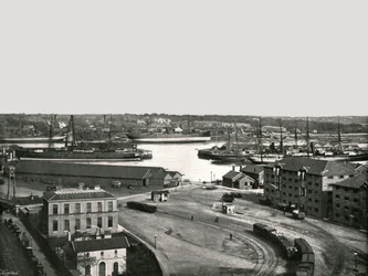 Les docks, Southampton, 1895