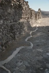 Vestiges des murs de la ville, période post-classique tardive