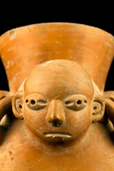 Vase porteur / Art précolombien (terre cuite)