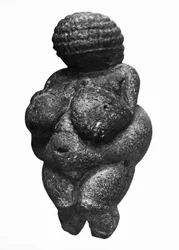 La Vénus de Willendorf, vue latérale d