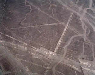 Vue aérienne des lignes de Nazca